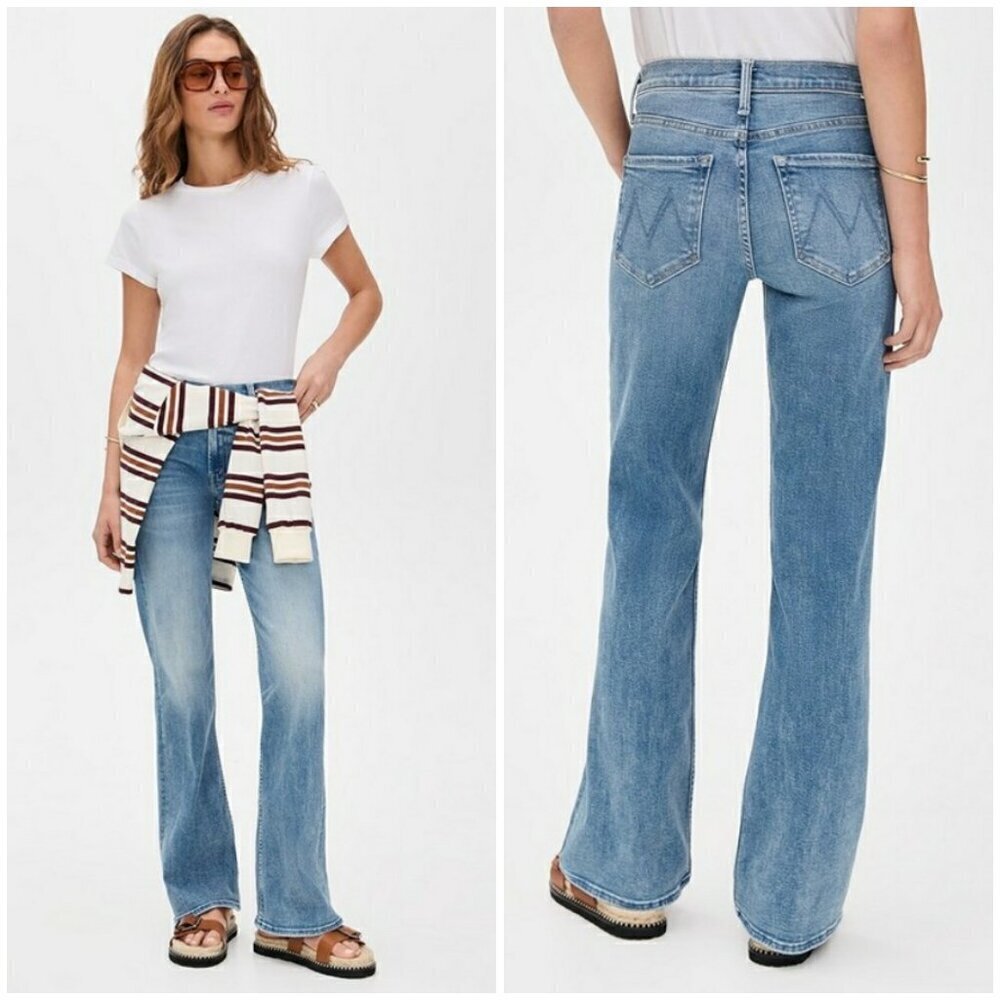 💕MOTHER💕 The Bookie Sneak Jeans ~ Eye Of The Tiger 28 NWOT